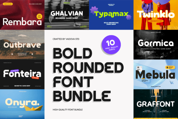 Bold Rounded: The Font Bundle That Marries Strength with Style