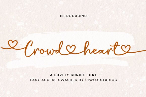 Crowd Heart Script: Elevate Your Design Aesthetic