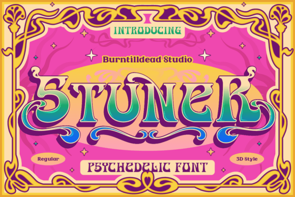 Exploring the Stuner Font: A Psychedelic Revival for Modern Design