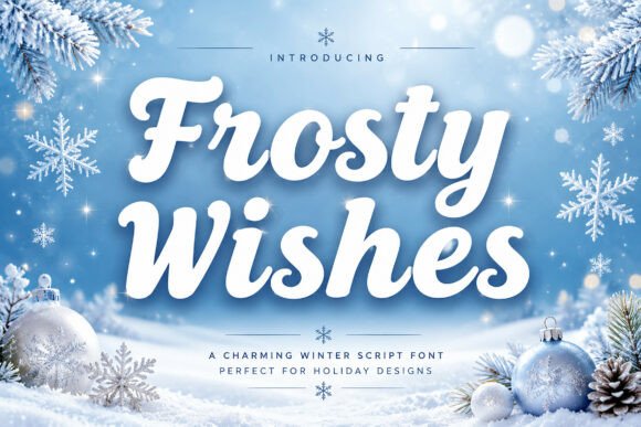 Frosty Wishes: A Strategic Guide to Using This Festive Script Font for Impactful Holiday Design