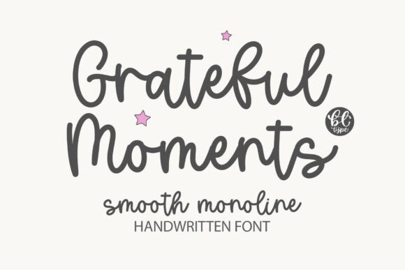 Gratefulmoments: Integrating a Handwritten Script into Your Creative Workflow