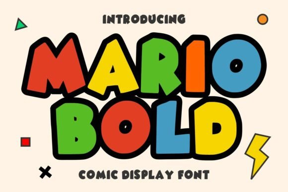 Mario Bold: Energetic Comic Typography for Modern Design