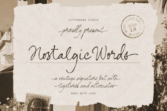 Nostalgic Words: Crafting Timeless Connections Through Vintage Typography