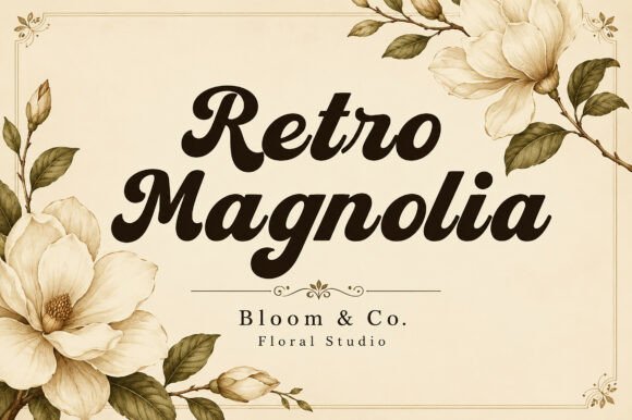 Retro Magnolia: A Strategic Approach to Vintage Typography