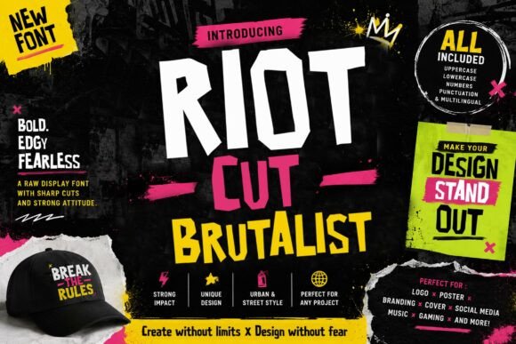 Riot Cut Brutalist: Harnessing Raw Impact for Strategic Design