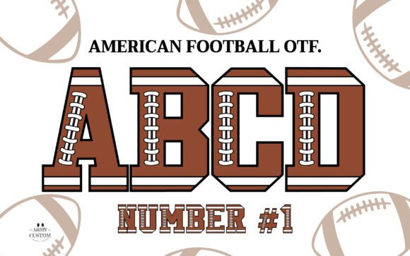 The American Football Alphabet: Capturing the Spirit of the Gridiron in Typography