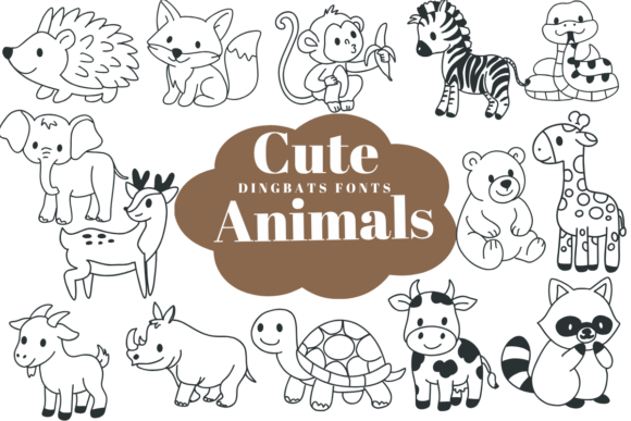 Unleashing Creativity with the Cute Animals Dingbats Font