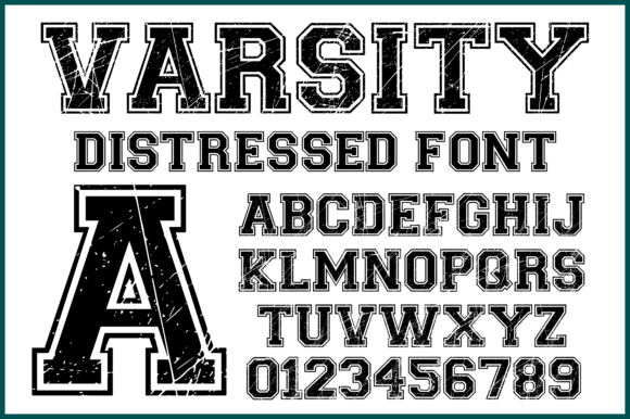 Varsity Distressed: Unlocking Vintage Athletic Typography